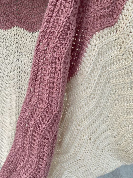 古着 ビンテージ 70s ツートン グラニー ブランケット キャンプ ラグ