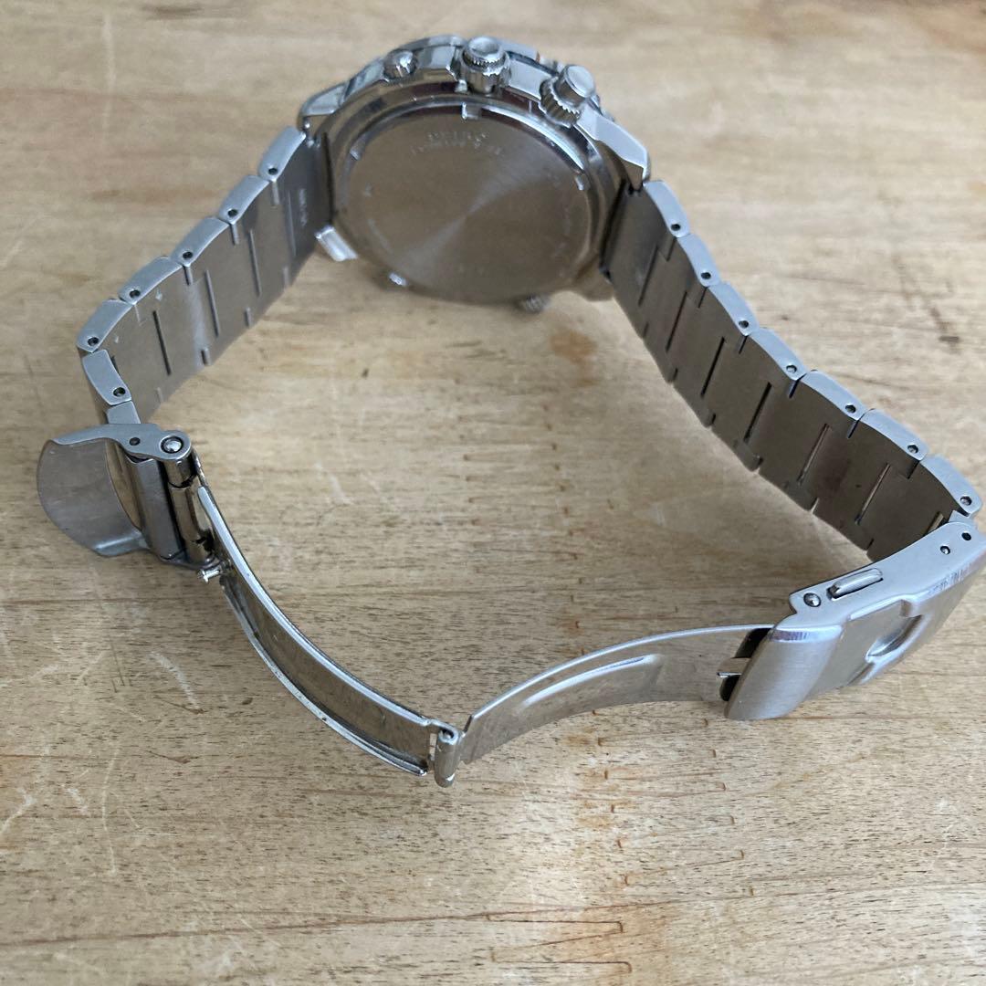 希少品　SEIKO セイコー クロノグラフ100m 白文字盤　7T32-6N10