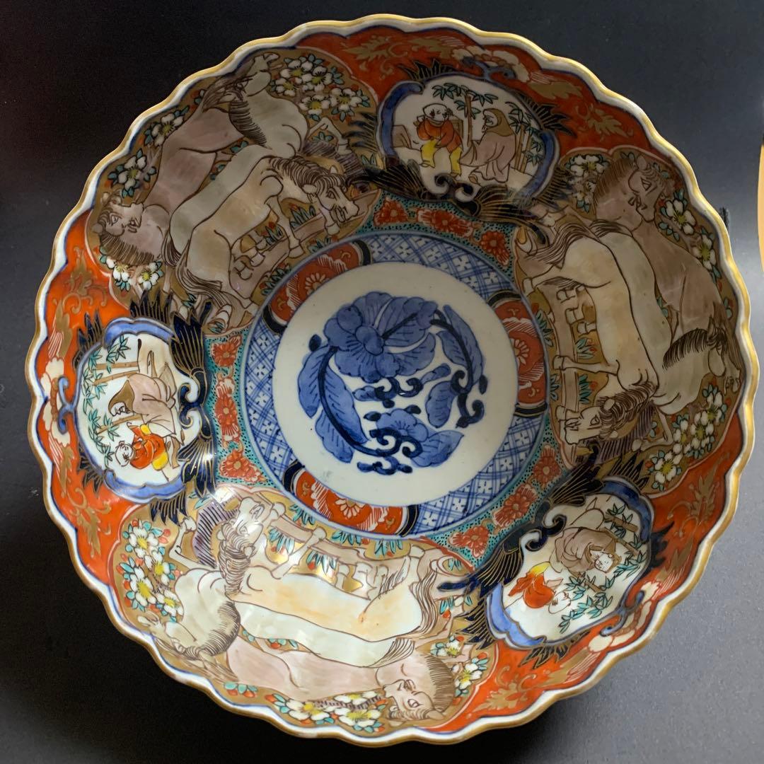 骨董品　古伊万里　大鉢　深鉢　アンティーク　時代物