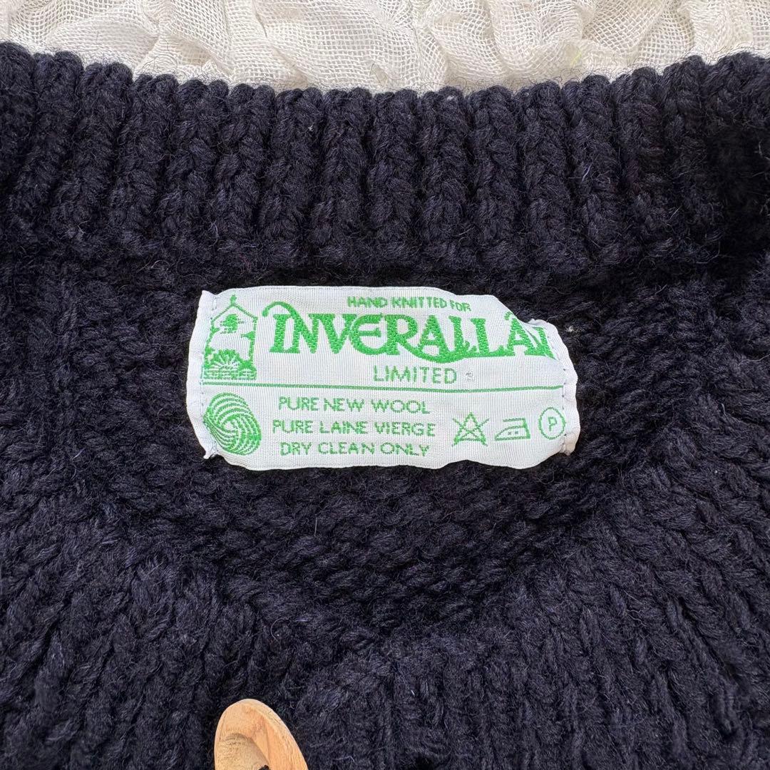 美品 インバーアラン 4A ゴルファーカーディガン