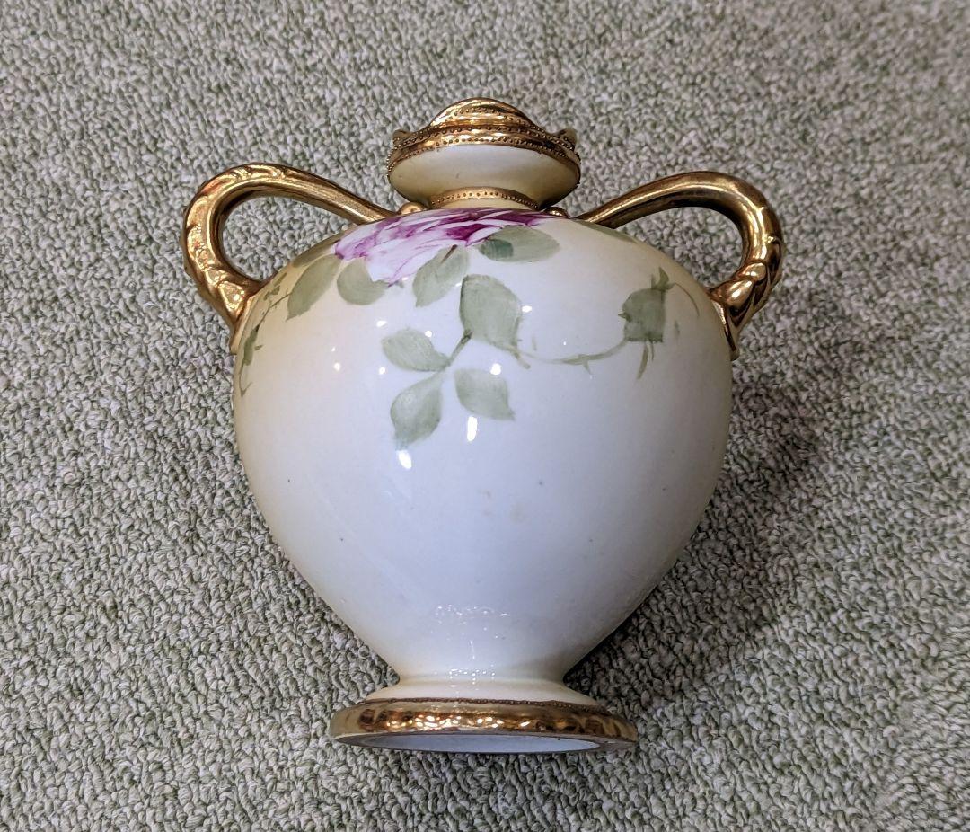 アンティーク　オールドノリタケ　薔薇の花瓶