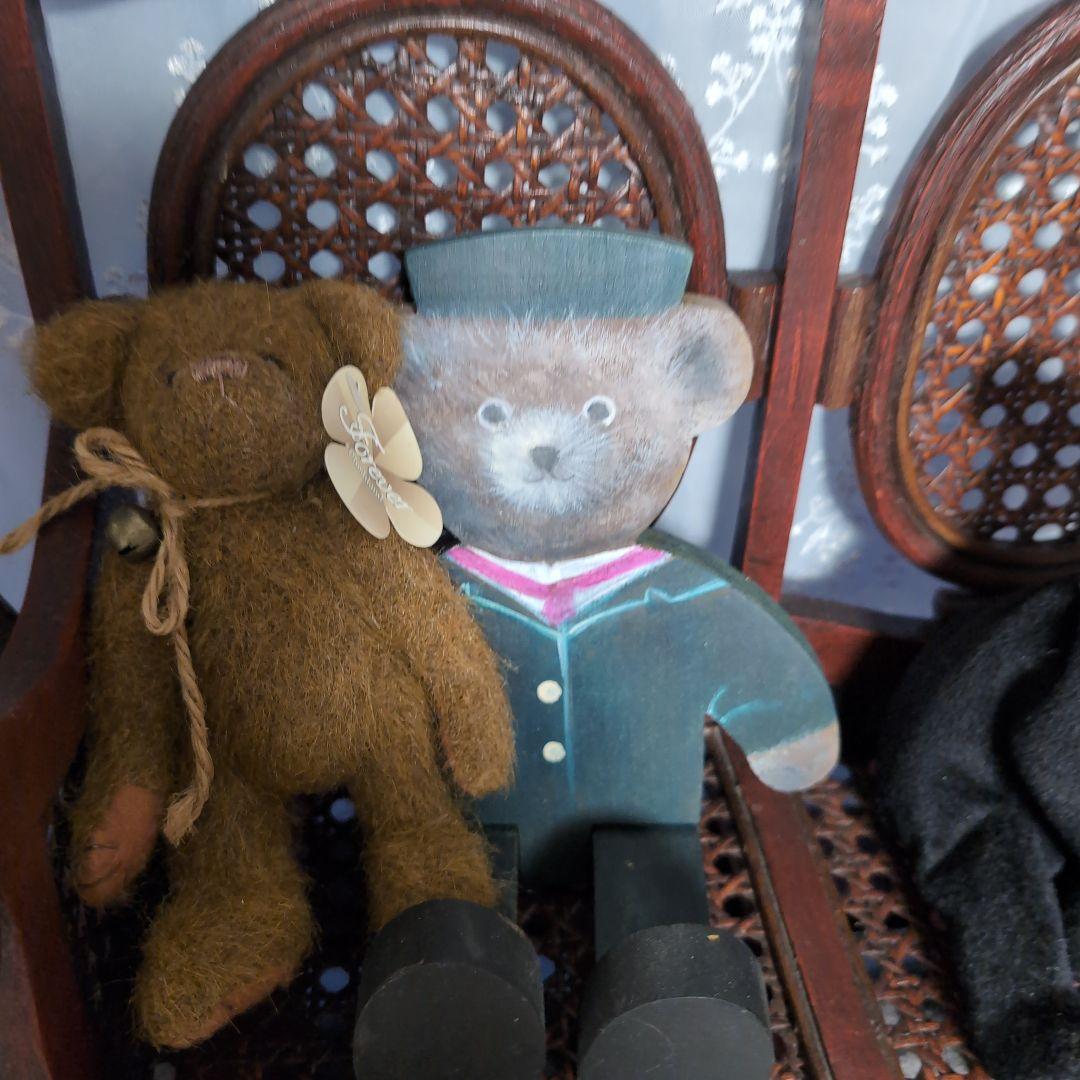 木製　ドール用のベンチ