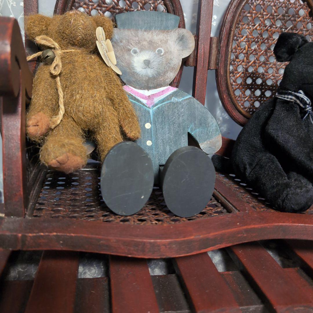 木製　ドール用のベンチ