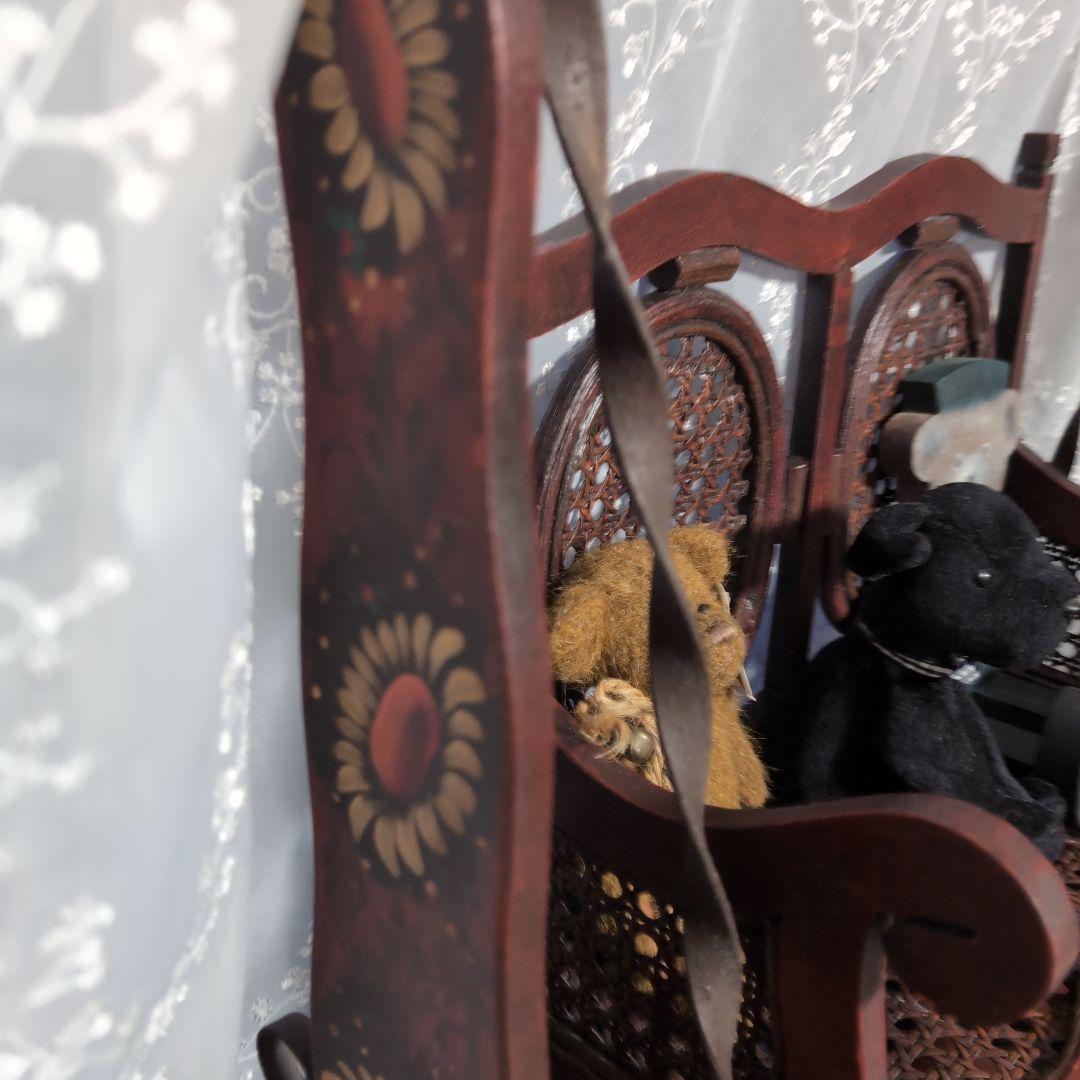 木製　ドール用のベンチ