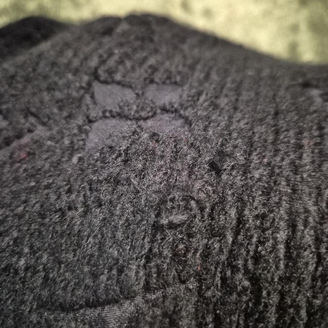 Louis Vuitton ブラック WOOLマフラー　使用回数20回程度