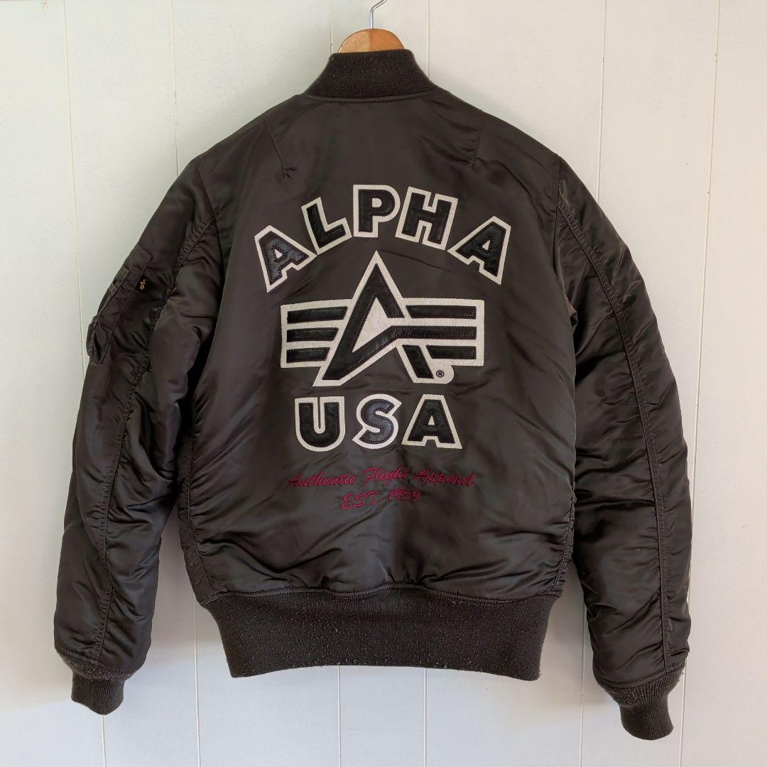ジャケット・アウター ALPHA INDUSTRIES MA-1 olive S