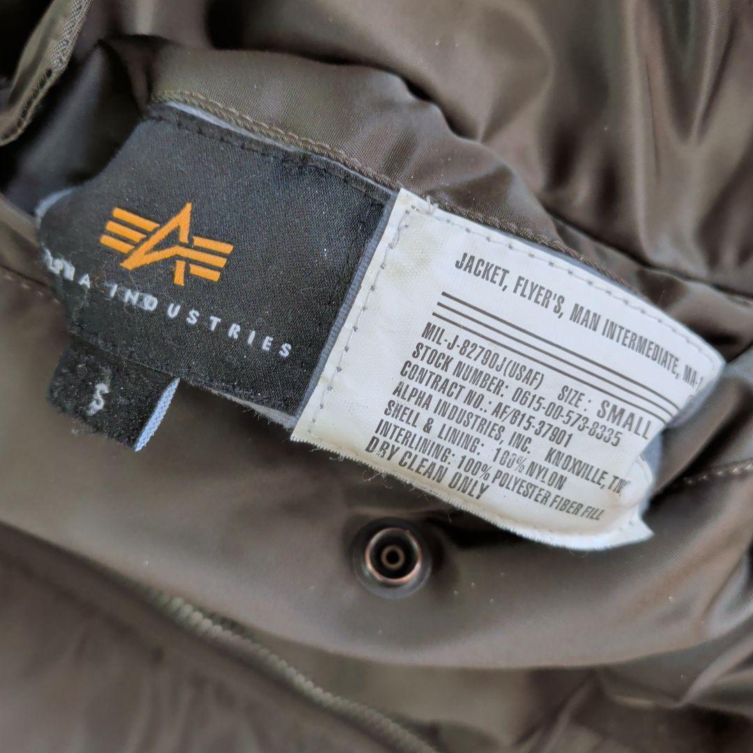 ジャケット・アウター ALPHA INDUSTRIES MA-1 olive S