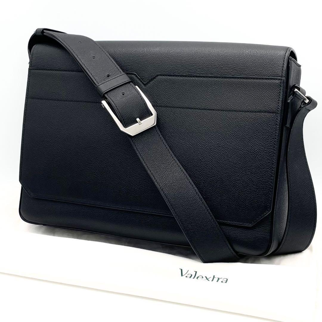 【ももいろの桜　様】Valextra ヴァレクストラ　メッセンジャーバッグ　黒