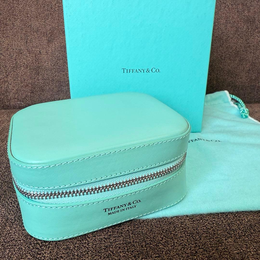 【Tiffany ティファニー】廃盤 レア アクセサリーケース レザー