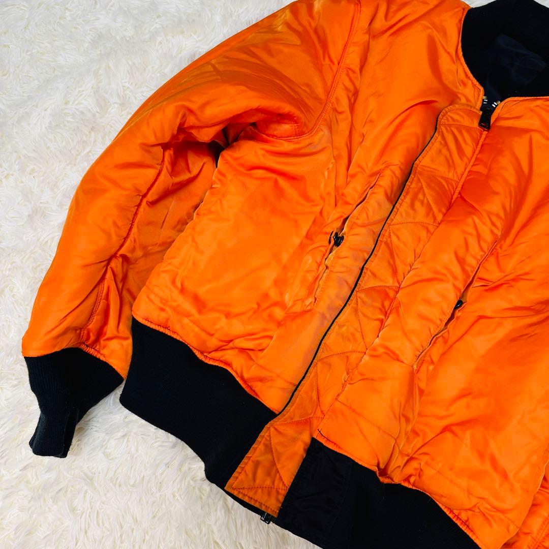 ALPHA アルファMA-1 ミリタリー リバーシブル 大きめ 短丈 y2k