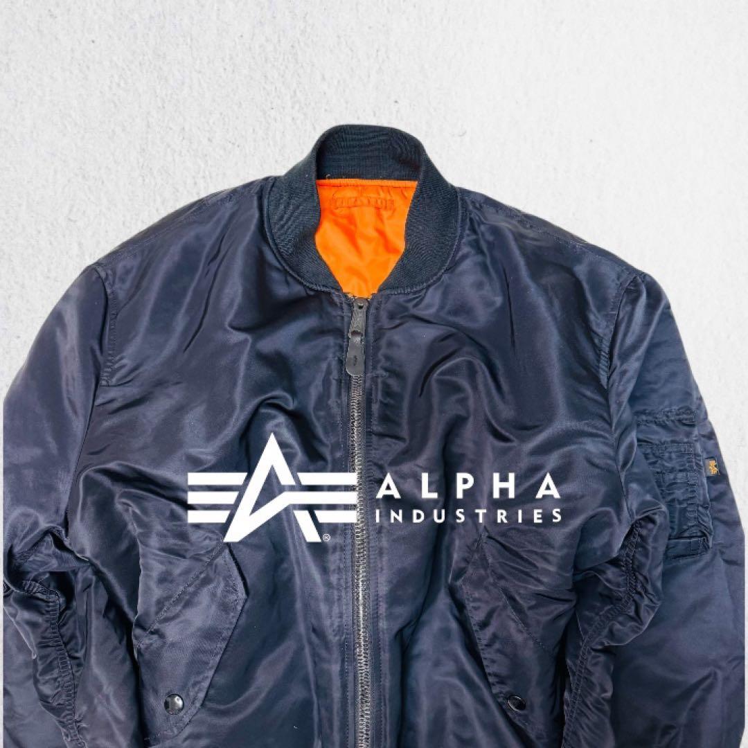 ALPHA アルファMA-1 ミリタリー リバーシブル 大きめ 短丈 y2k
