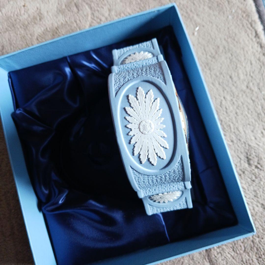 ウエッジウッド　ジャスパー　ボーンチャイナクロック