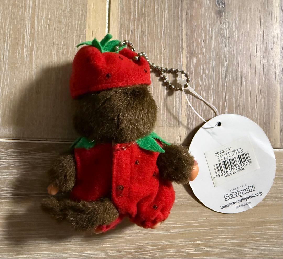 フルーツモンチッチ キーチェーン いちご 苺 ぬいぐるみキーホルダー