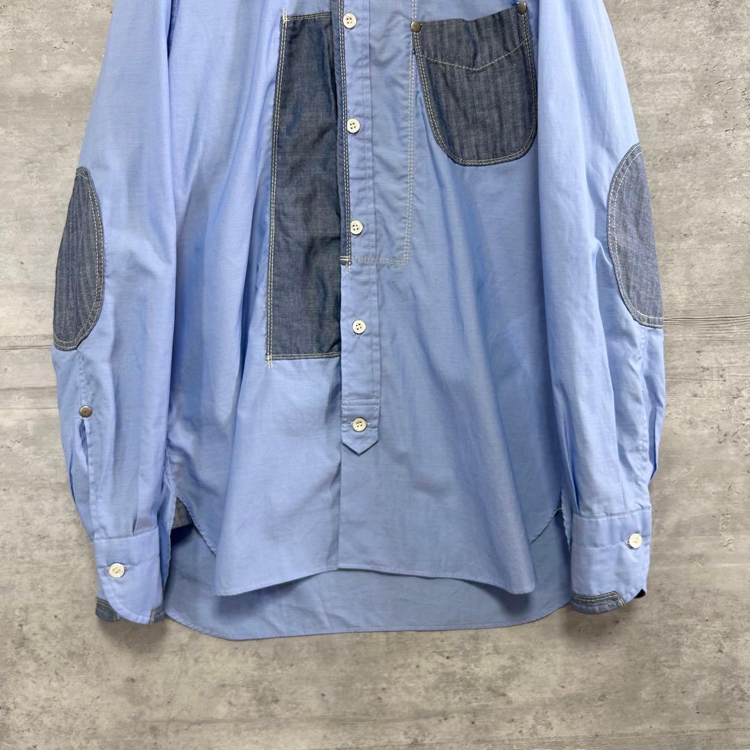 ジュンヤワタナベ コムデギャルソンマン パッチワーク シャツ XS 日本製