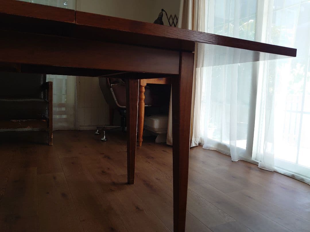 【直接受け渡し】 アンティーク伸長式ダイニングテーブル