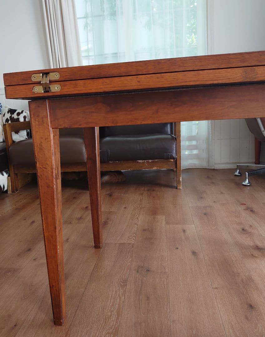 【直接受け渡し】 アンティーク伸長式ダイニングテーブル