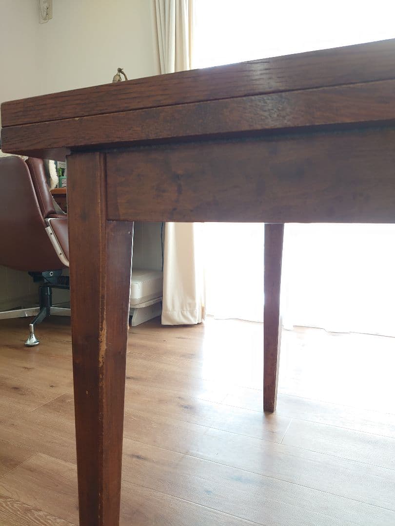 【直接受け渡し】 アンティーク伸長式ダイニングテーブル