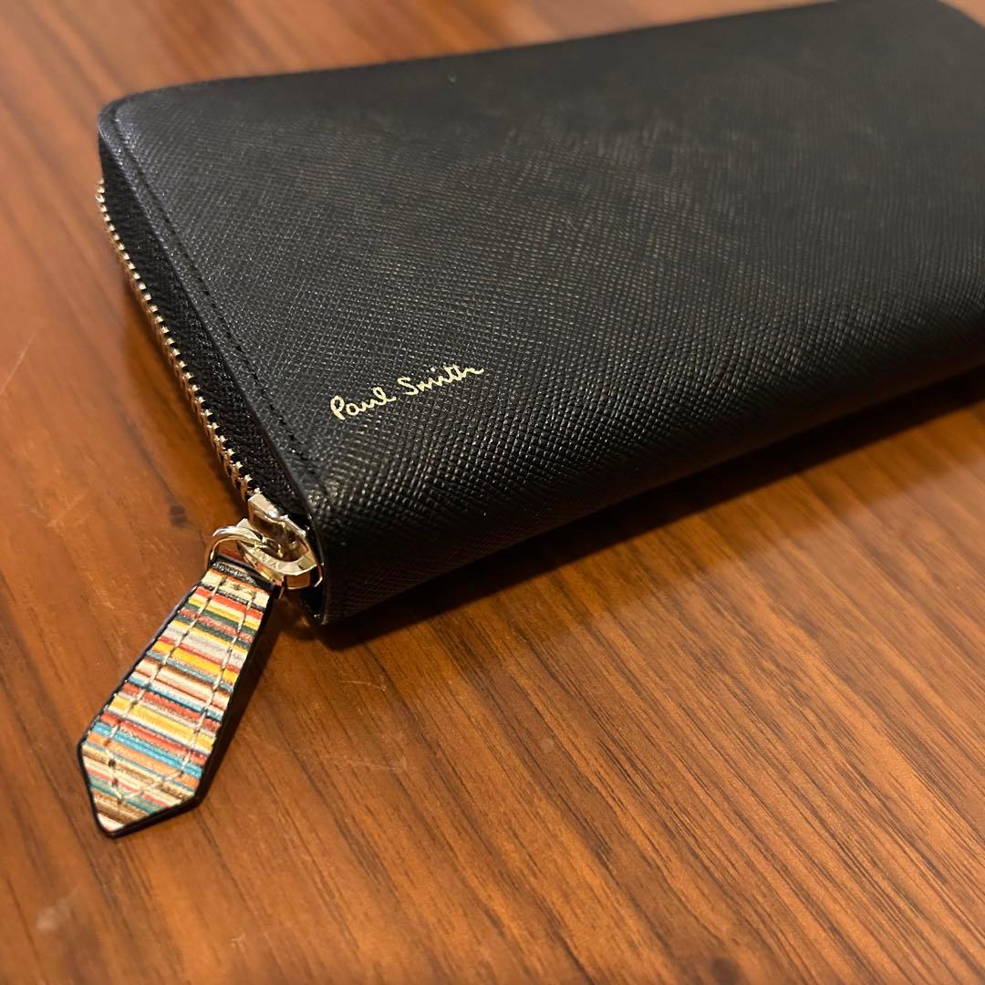 【美品】Paul Smith ポールスミス長財布 ブラック 牛革 未使用 箱付き