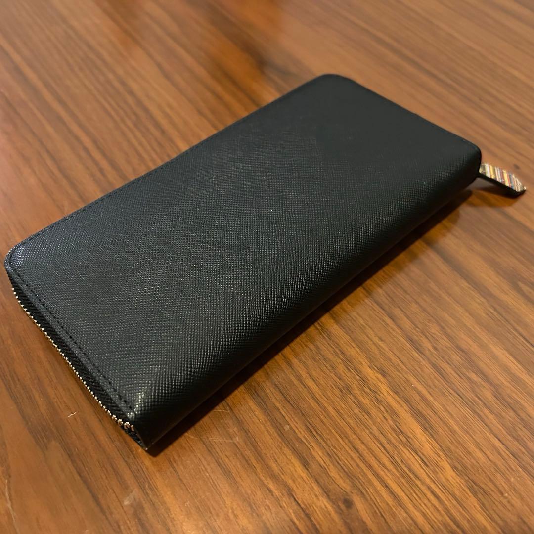 【美品】Paul Smith ポールスミス長財布 ブラック 牛革 未使用 箱付き