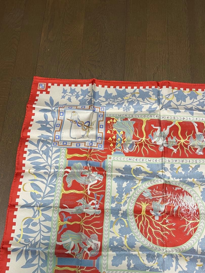 ★美品★HERMES★カレ 90★スカーフ★シルク★古代 ローマ★神々★