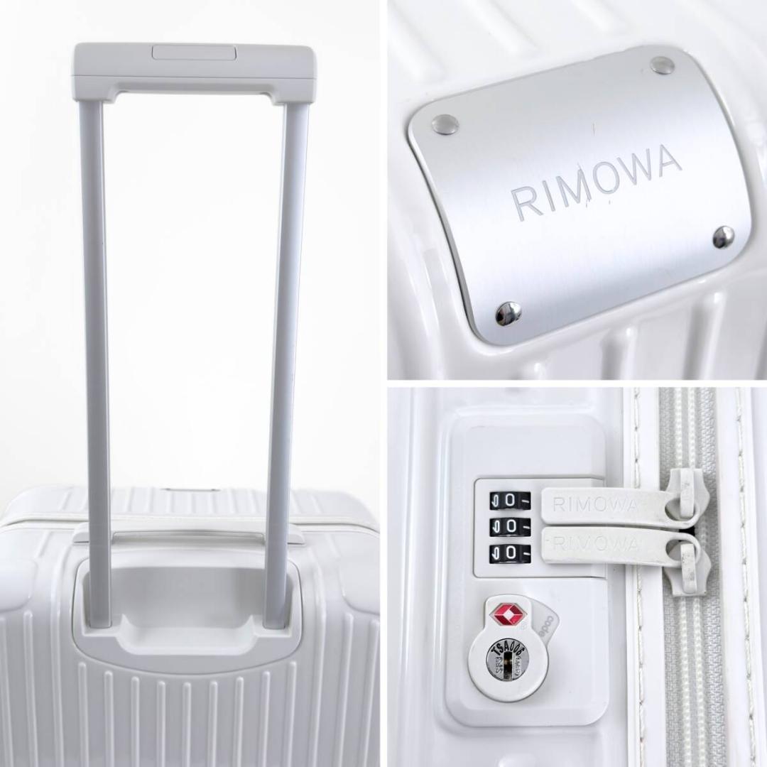 美品 リモワ エッセンシャル チェックインM 60L 4輪 TSAロック 白