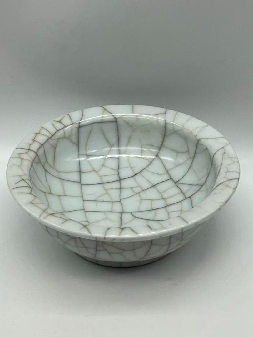 南宋時代　青磁　汝官窯水洗 郊壇官窯碗 水差し 唐物　希少貴重(A-99)