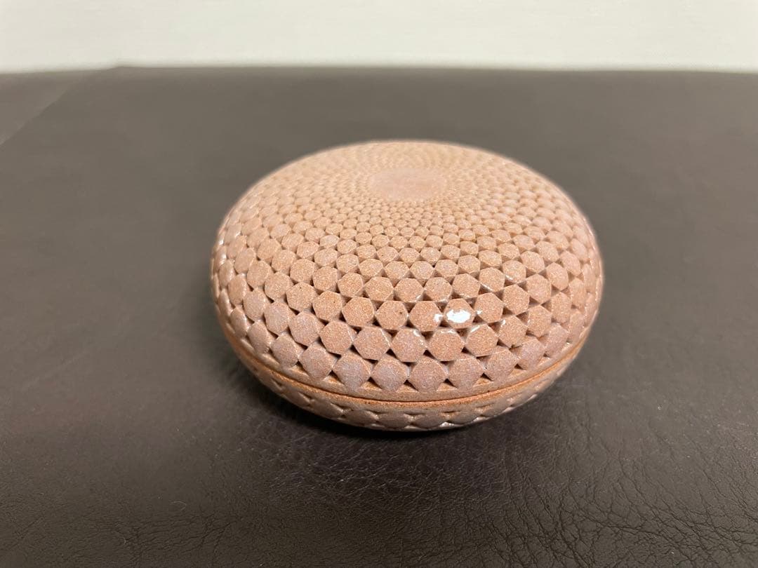 廣澤洋海　萬亀香合　香合　萩焼　茶道具