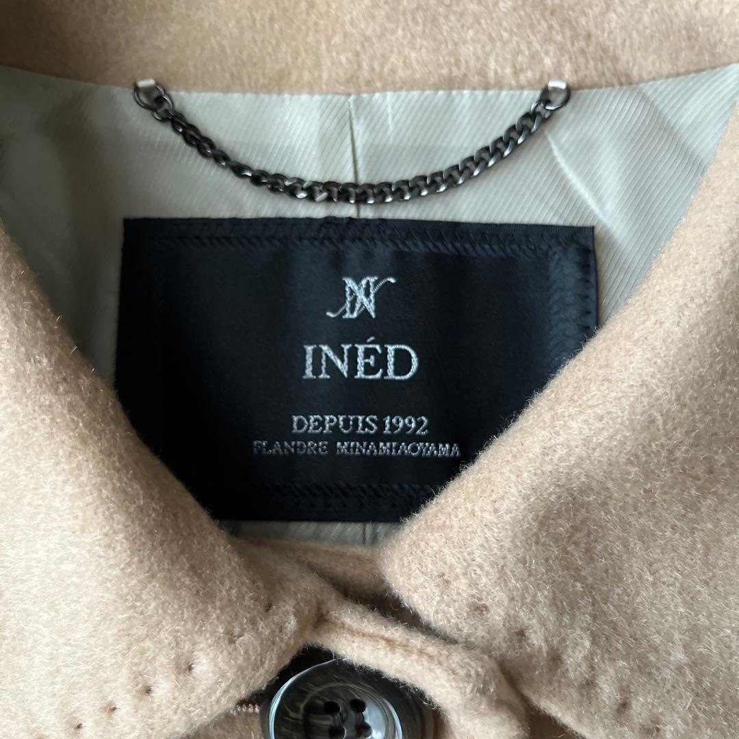 【新品タグ付き】INED イネド カシミヤ100%ロングコート キャメル 11