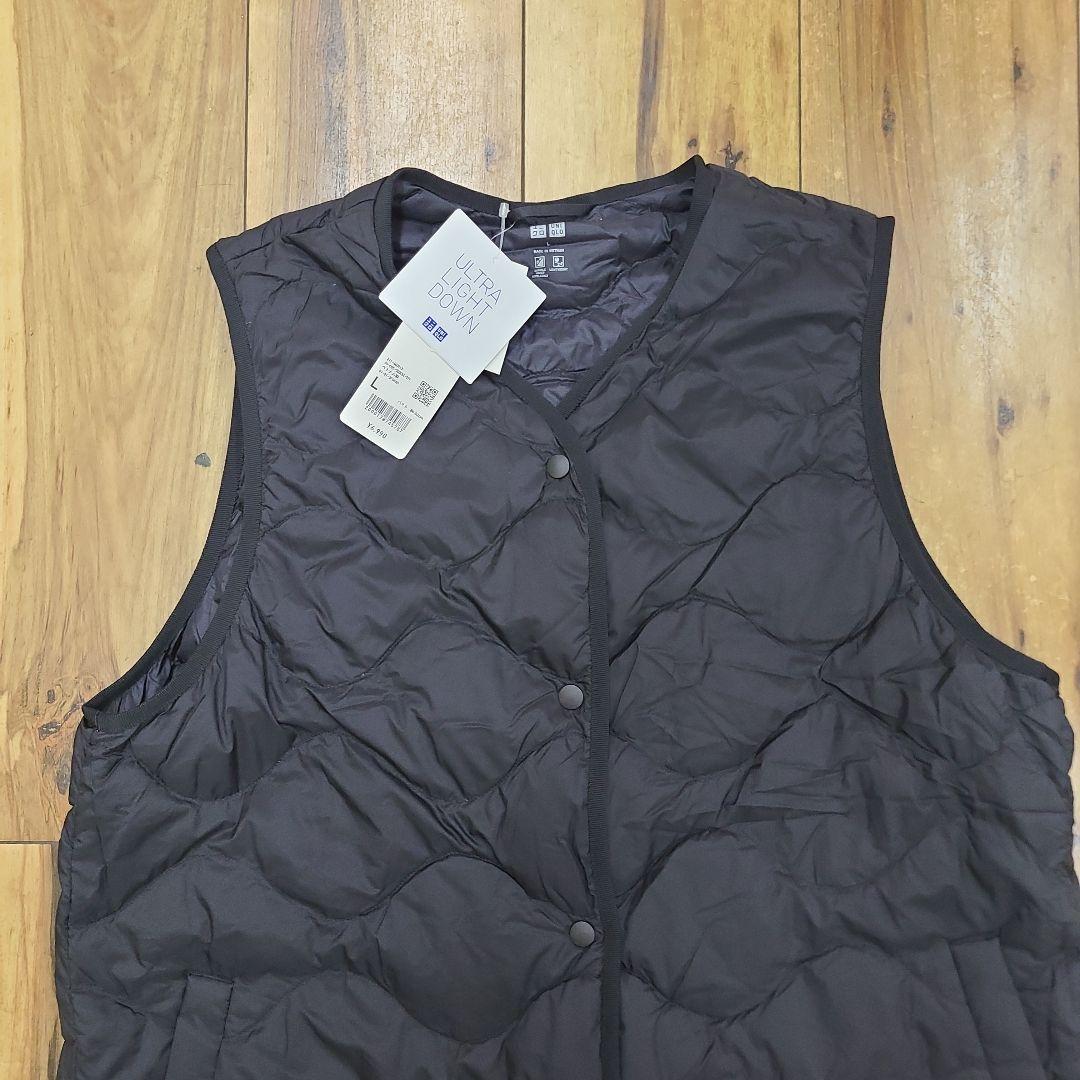 新品 ウルトラライトダウン ロングベスト 2WAY