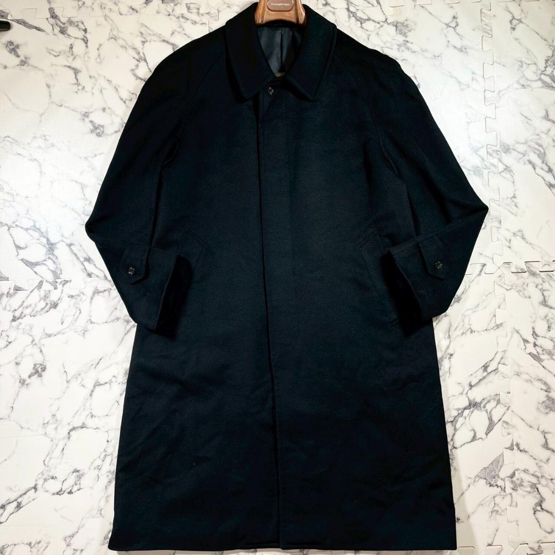 ✨美品/カシミヤ100%✨(LL)ALLEGRP ステンカラーコート 黒