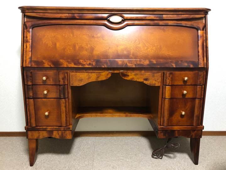 ビューロー ドレッサー 北海道工芸家具 カバ材