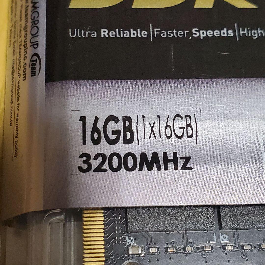 【新品】TEAMGROUP Elite 32GB 3200MHz【送料無料】