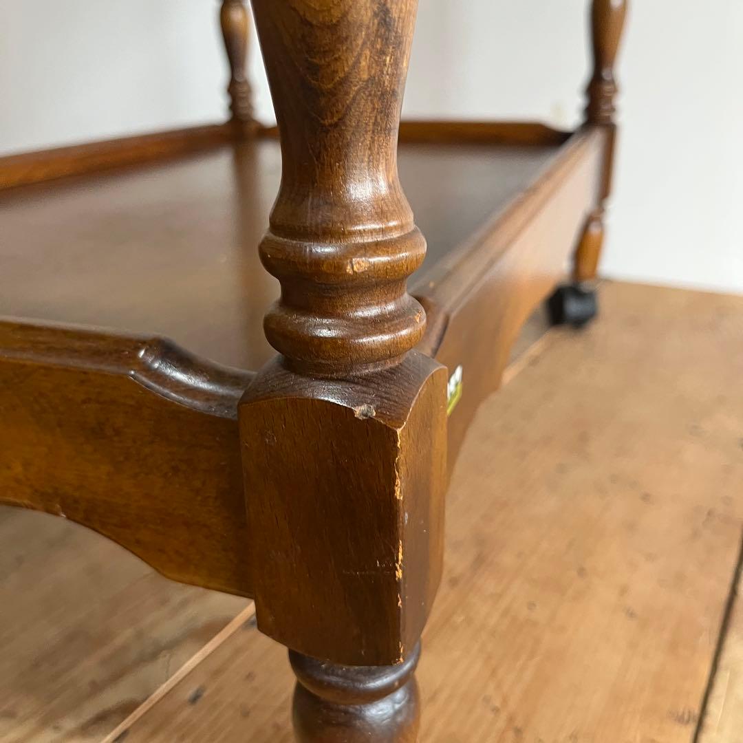 オールド カリモク キッチンワゴン 棚 カート 昭和レトロ z800