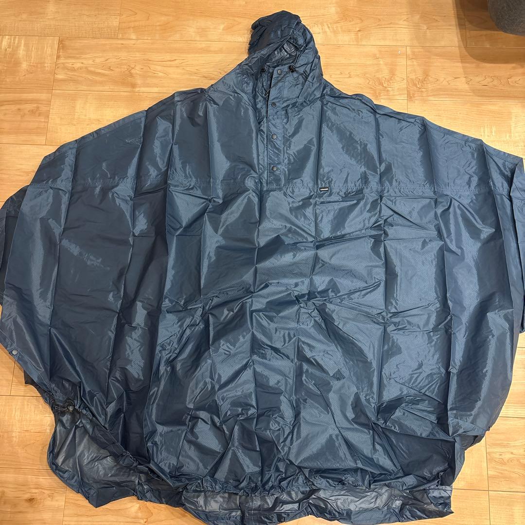 FATMEATHER ネイビー レインウェア ポンチョ