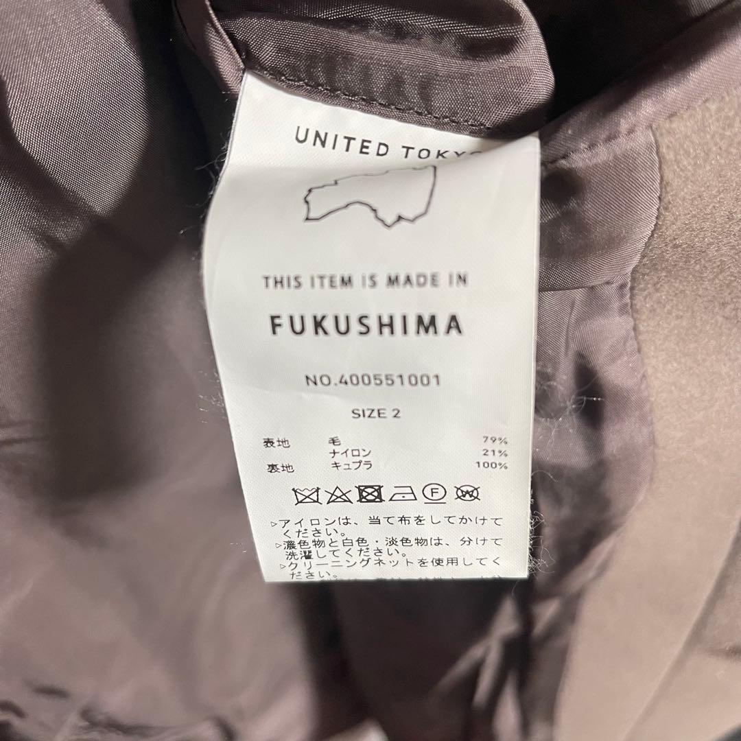 UNITED TOKYO 400551001 スーパー140sチェスターコート