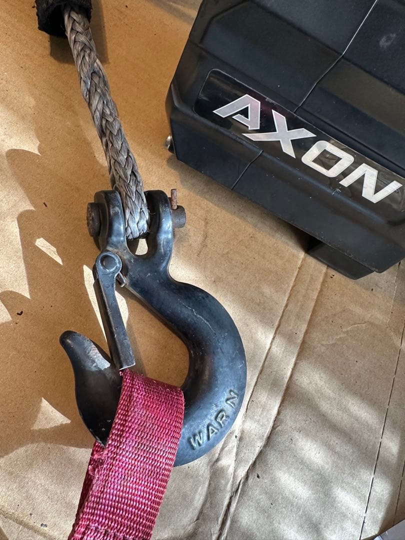 WARNウインチ AXON 55-S (5500lb)+ジムニー取付け専用ステイ