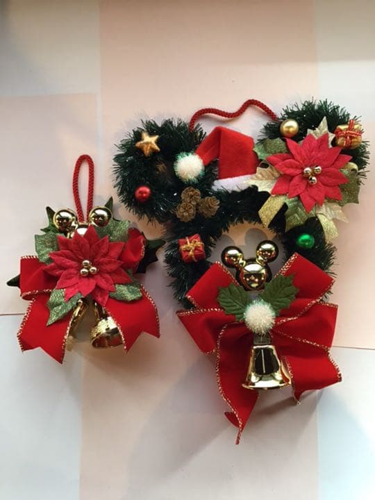ディズニー　クリスマス　リース　２個セット