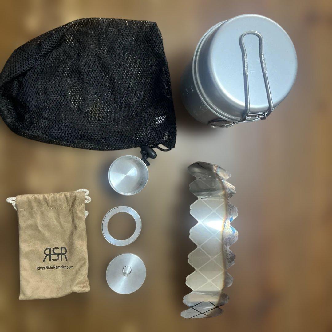 クッカーセット アルミ製 収納袋付き