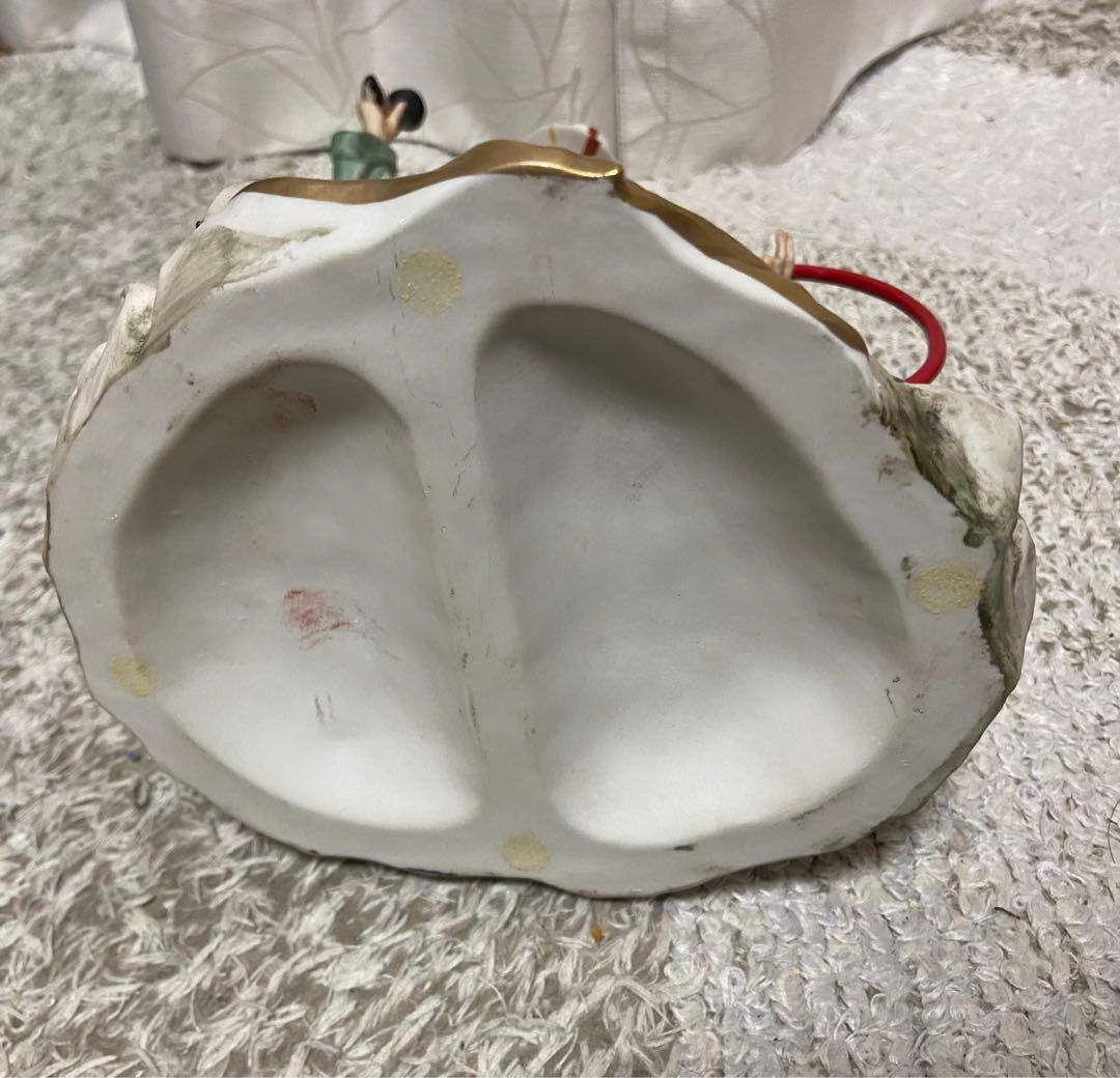 カポディモンテ ピエロと犬の置物