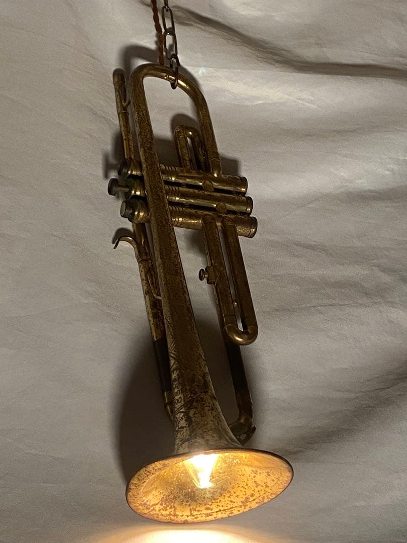 2780❣️ トランペット　照明　ペンダントライト 超　レア　　ヴィンテージ