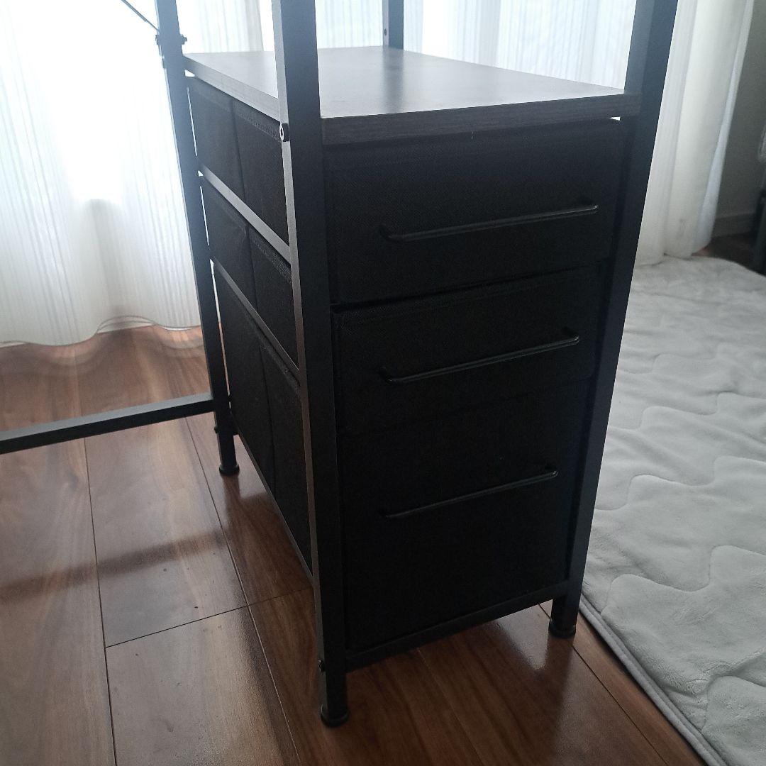 ​【左右付替可】ヴィンテージ風 ワークデスク 配線スリット付き アイアンフレーム