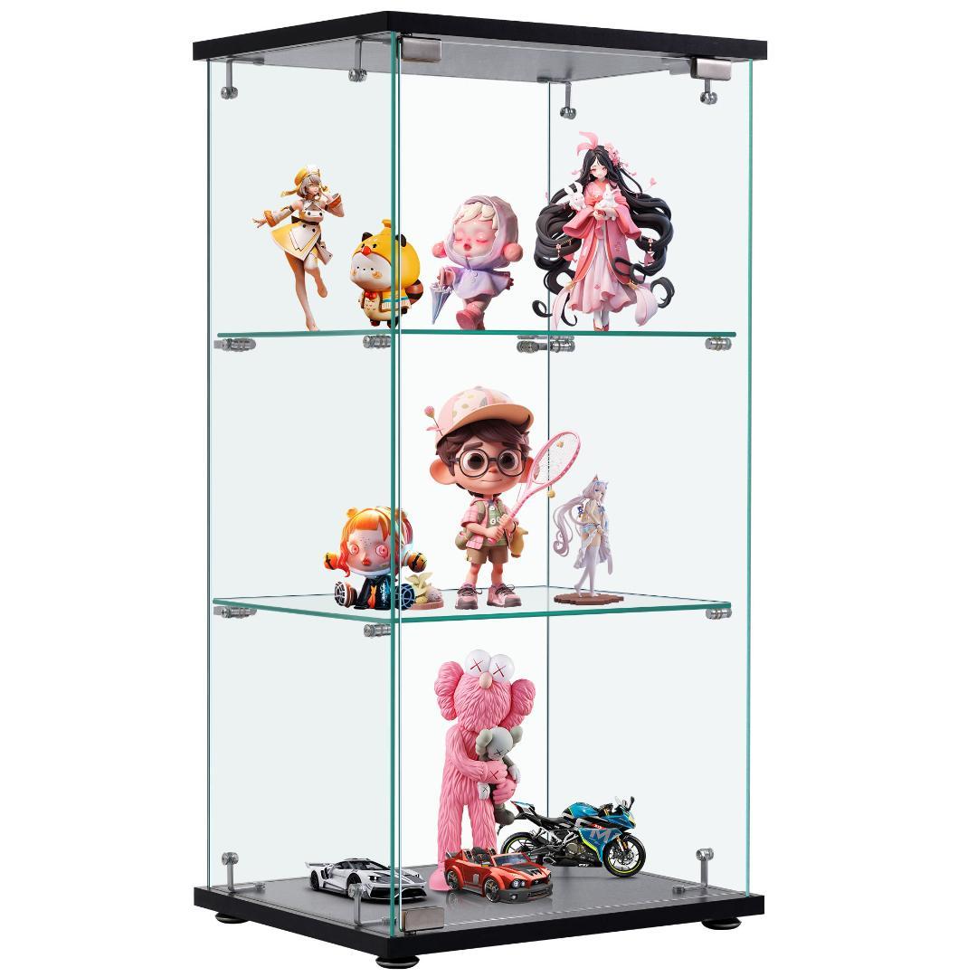 コレクションケース ガラスディスプレイキャビネット フィギュアケース 3段
