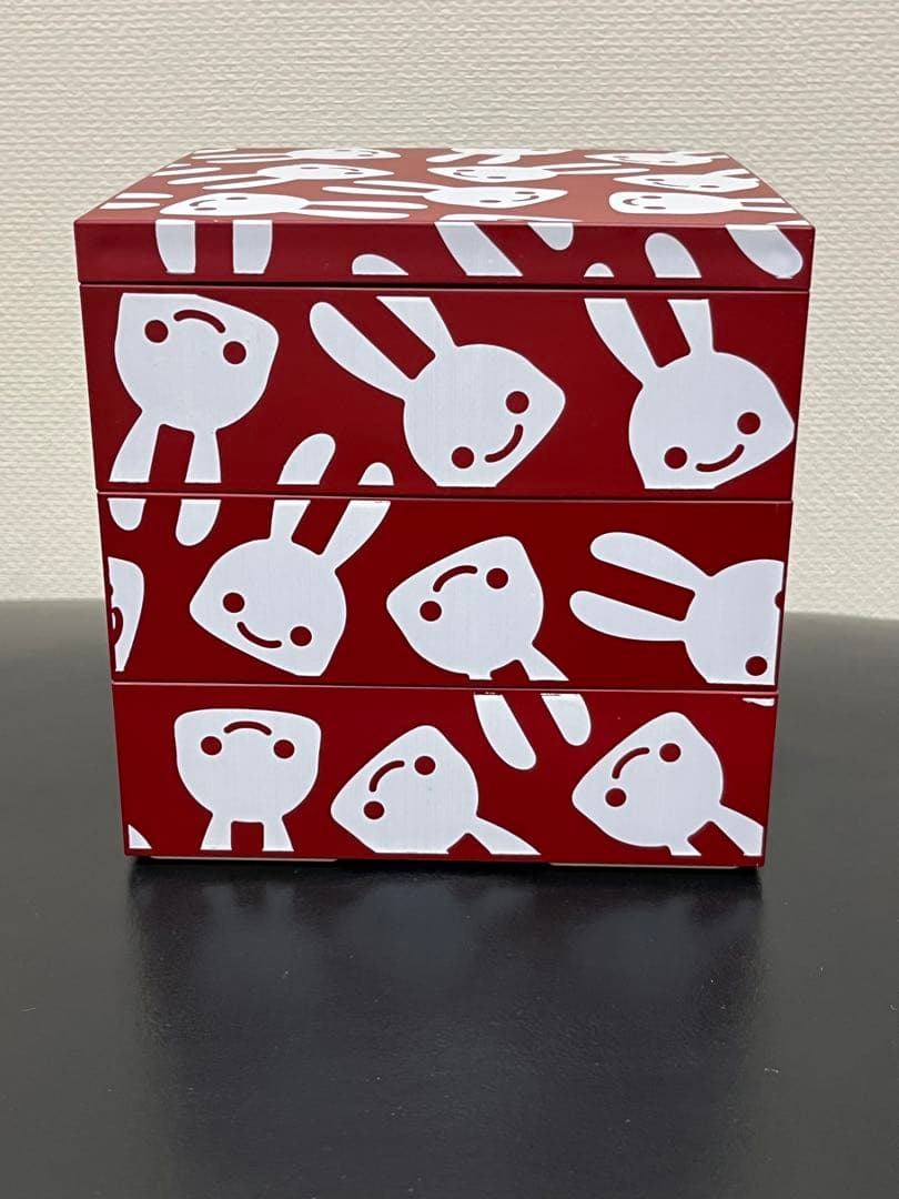 CUNE キューン　3段　重箱　希少　レア　レッド