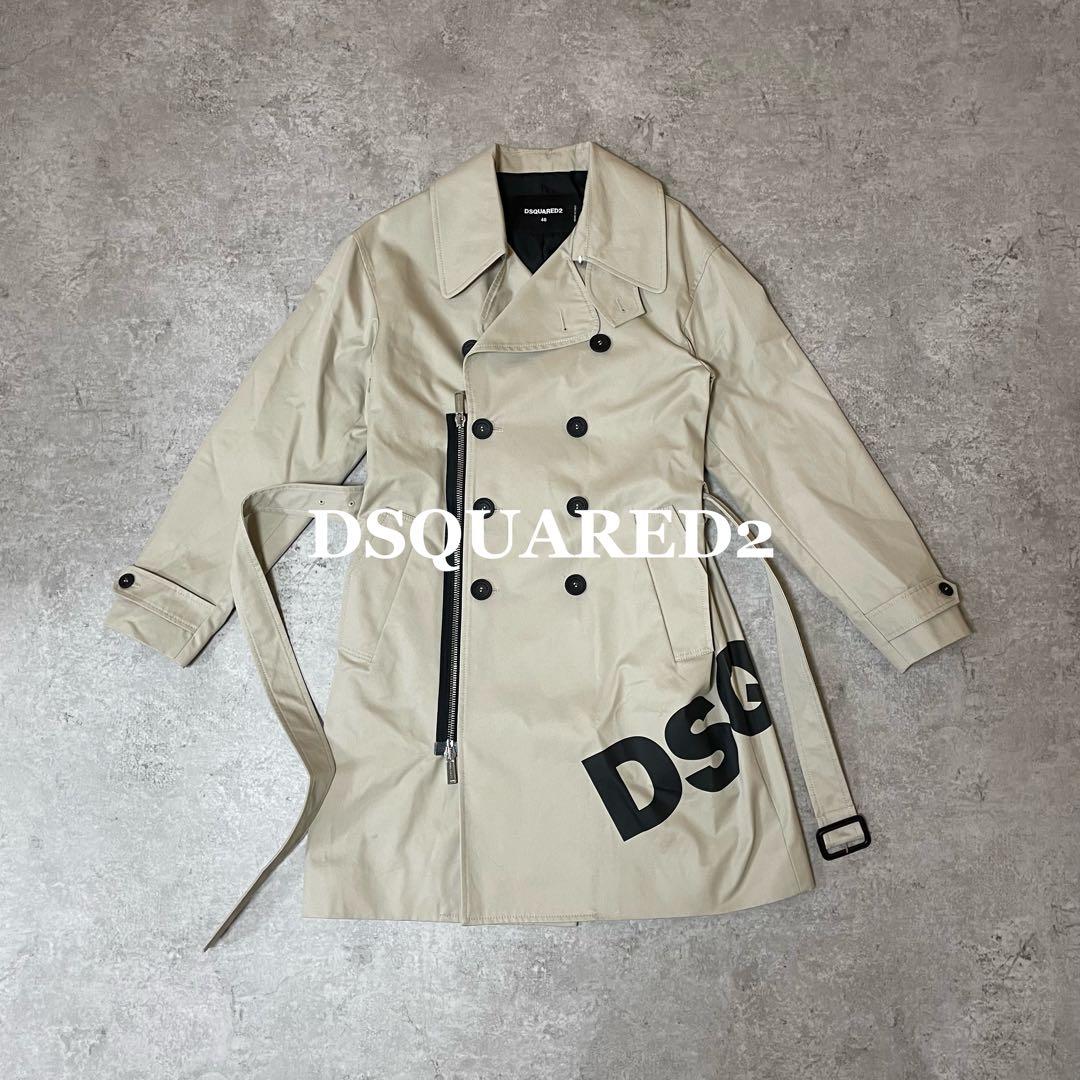 DSQUARED2 Print Trench Coat トレンチコート 46