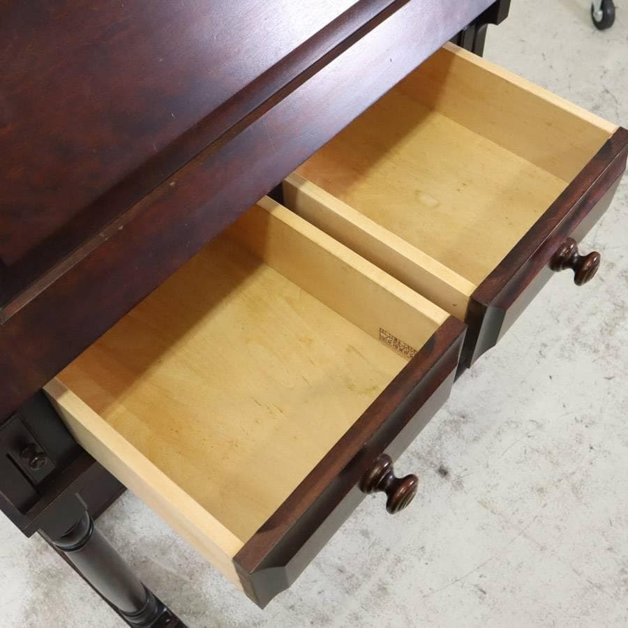 北海道民芸家具 ライティングデスク ビューロー 樺材 引き出し2杯 飛騨産業