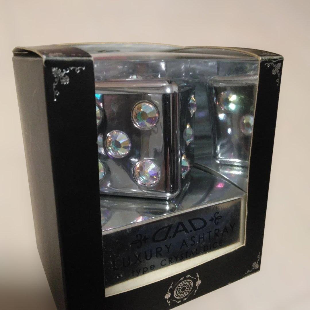 新品未使用品　ギャルソンdad　アッシュトレイ　タイプクリスタルダイス　オーロラ