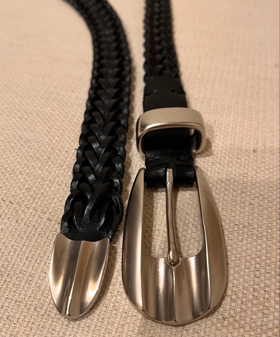 【美品】slow ハービー メッシュベルト 黒 Mサイズ