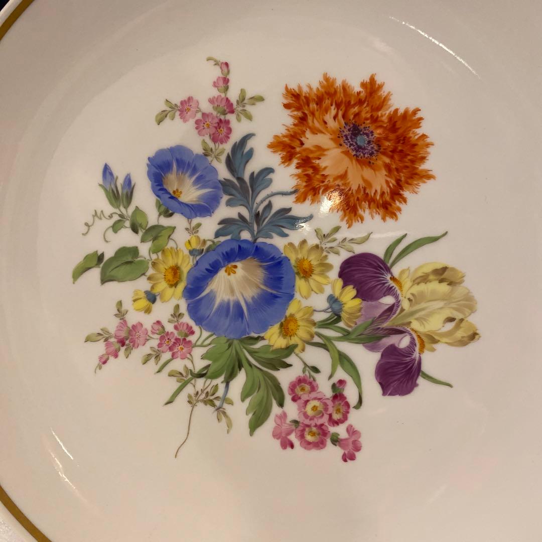 新品Meissen flower plate マイセン