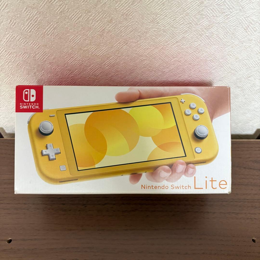 【Nintendo Switch Lite】 イエロー本体・充電ケーブル 箱付き