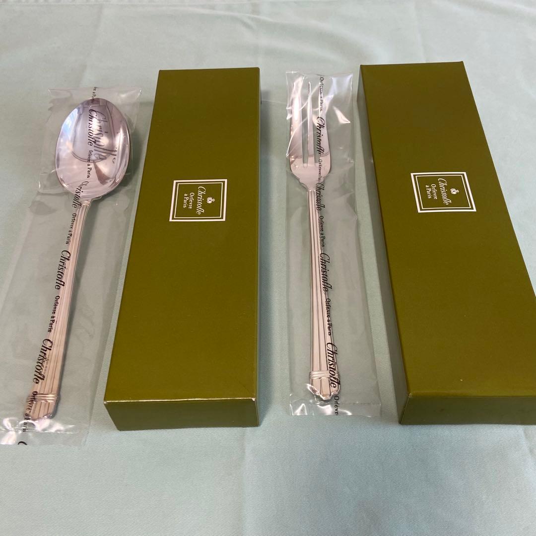 サービングフォーク スプーン christofle クリストフル 新品